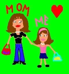 A picture I made of my mom and me.