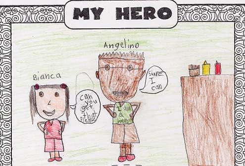 My  brother  is  getting  cake (I  drew  my  picture)