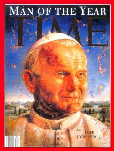The cover of Time magazine (http://www.cnn.com/SPECIALS/2005/pope/)