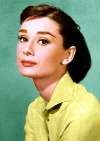 Audrey Hepburn at a photo shoot