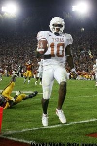 Vince Young Scoring Game Winning Score (http://images.sportsnetwork.com)