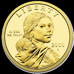 Sacagawea's Golden Dollar