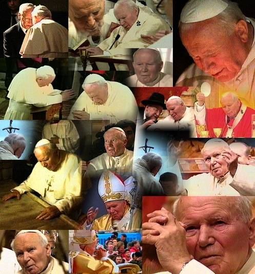 It is a collage about the time Karol was pope!