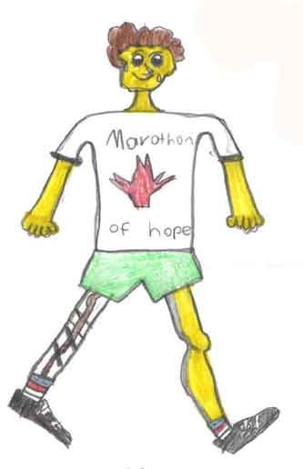 Terry Fox Running (I drew it.)