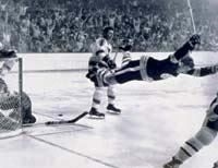 Bobby Orr in the air. (http://www.bobbyorr.com)