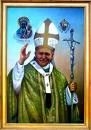its a picture of John Paul welcoming everyone 
