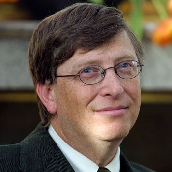 This is a picture of Bill Gates in Poland (http://en.wikipedia.org/wiki/Image:Bill_Gates_in_Poland_cropped.jpg)