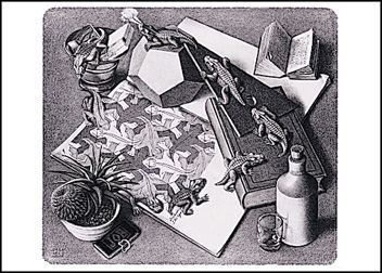 <a href=http://www.meridian.net.au/Art/Artists/MCEscher/Gallery/Images/escher-reptiles-medium.jpg>Reptiles</a>