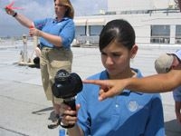 Student Argonaut Cassandra Santamaria (photo credit: JASON project)
