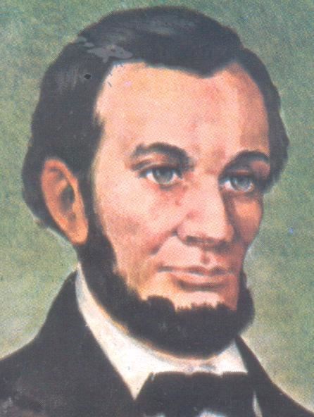 This is a drawing of Abraham Lincoln<br> (scanned from Ocean Encyclopedia 2006 pg. 2412 v. 1(A-B) )