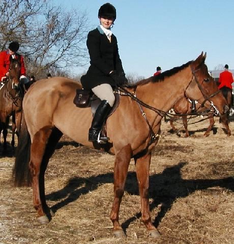 Judi on her horse Sanca (www.midlandfoxhounds.com)