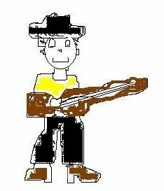 Stomping Tom playing his guitar (I made it   by myself)