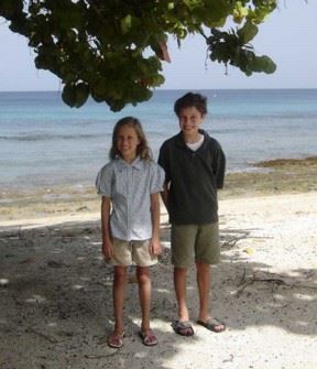 My brother and I in Barbados (My mom)