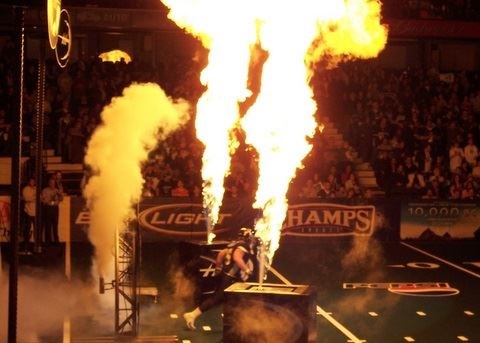 mike ditka with a great entrance