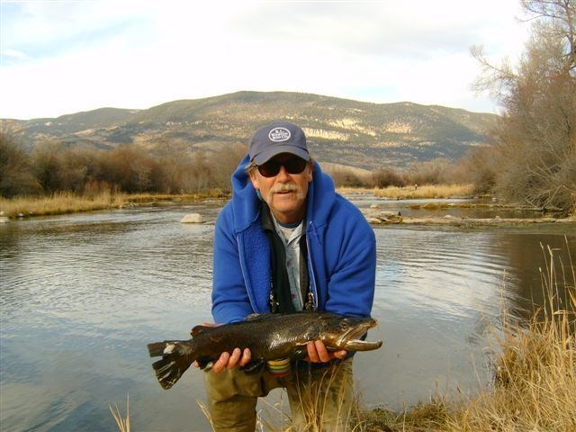 My dad with a fish he caught