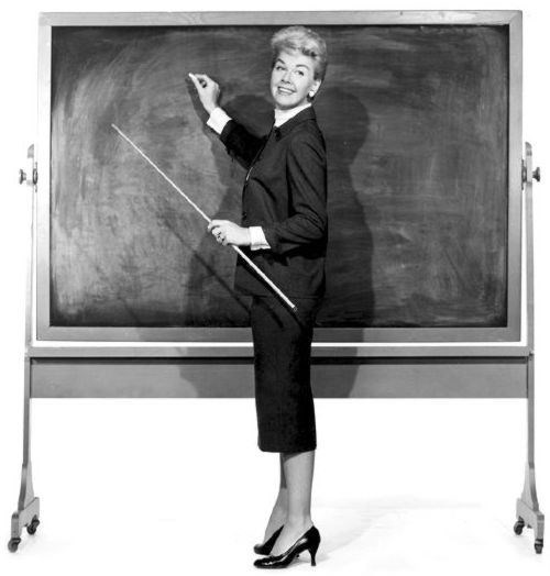 Doris Day in Teacher's Pet (http://www.dorisday.net/teacher_s_pet.html)