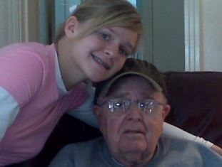 Me and Grandpa (my mom took it)