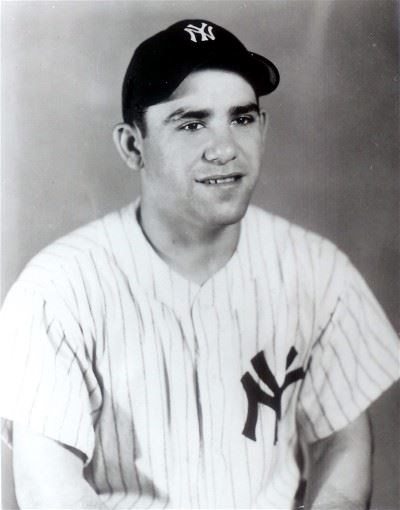 Yogi's baseball yearbook photo (internet)