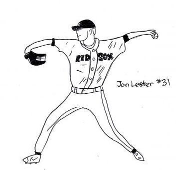 My drawing of Jonathan Lester