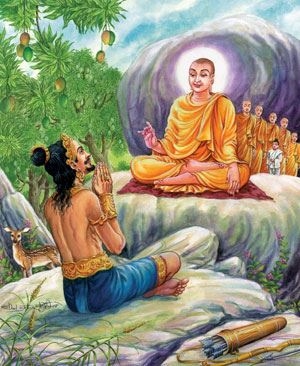 A image showing Ashoka and Buddha