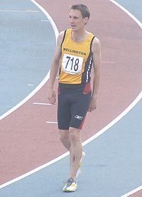 Nick Willis after collecting a Bronze medal (www.Wikipedia.com)