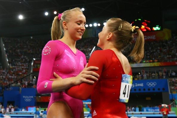 Shawn and Nastia congradulating each other for a  (www.google.com)