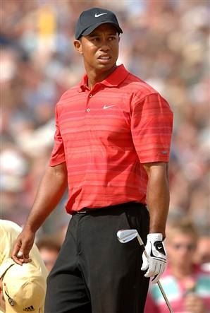 Tiger Woods after his swing. (Google)