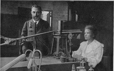This is a picture of Marie Curie and Pierre Curie (http://static.squidoo.com/resize/squidoo_images/-1/draft_lens6381971module51063241photo_1249932994marie_and_pierre_curie_in_their_lab.jpg)
