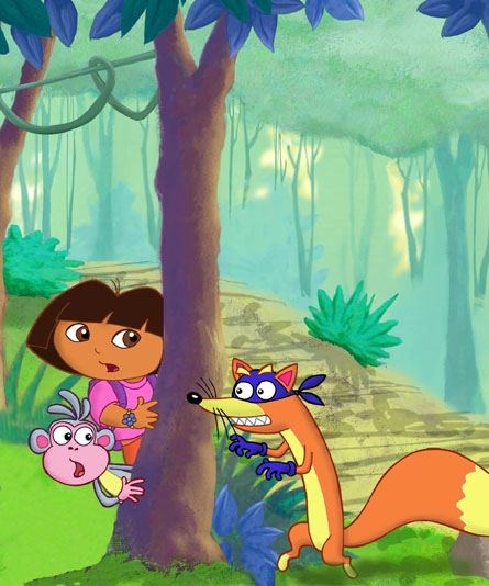Dora, Boots and Swiper (www.starpulse.com)