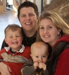 Back: Simon, Mike    Front: Gabriel, Sarah (http://www.omsinternational.org/missionaries/msthiessen)
