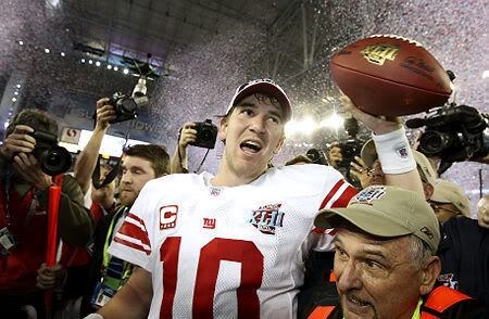 Eli Mannings gets his first superbowl victory. (Photobucket)