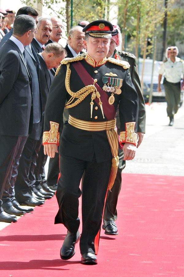 The king Abdullah II bin Al-hussein in Amman  (yahoo )