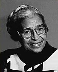 Rosa Parks when she was 90
