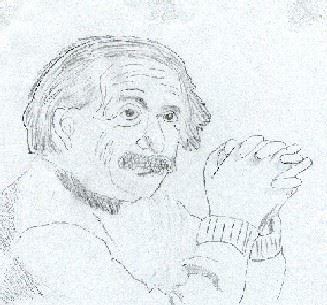 Albert Einstein drawing  (mlahanas.com)