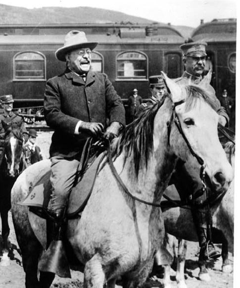 Picture of Teddy as one of the Rough Riders 
