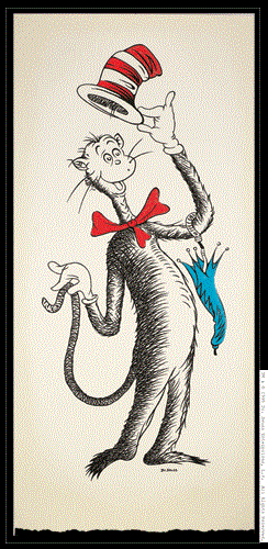 Seuss's alter-ego, The Cat (Dr. Seuss Art)