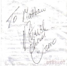 Patrick Chan Autograph (I met him in Vancouver)