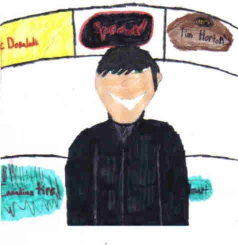 This Picture is about Patrick Chan and some of hi (Eric drew the picture)