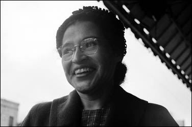 The civil rights activist, Rosa Parks (http://www.newton.k12.ma.us/bigelow/classroom/yerardi/blackhistory05/section3/cristinal/03blackhist05cl.htm)