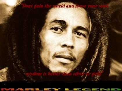  One of Bob marleys most famous quotes (Google Images)