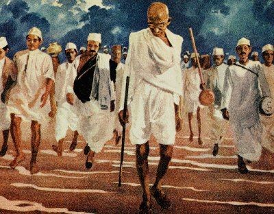 Gandhi's Salt March (library.thinkquest.org)