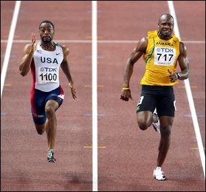 Gay running against a tough competetor Powell. (Google images)