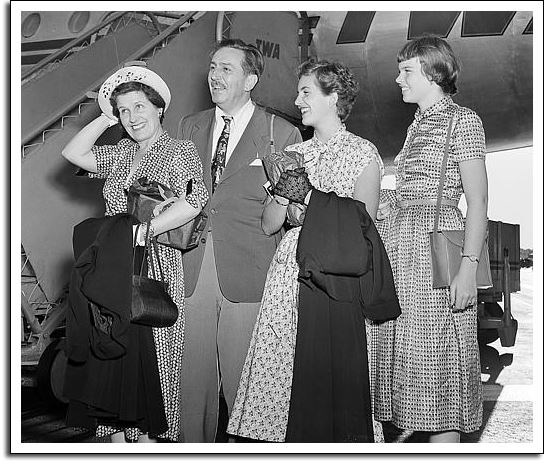 Walt, Lillian, and their two daughters. (www.progresscityusa.com)