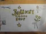 My drawing of Johnny Depp. (I made it.)