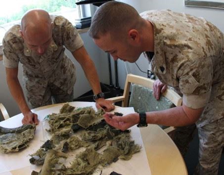 Dunham's Kevlar Helmet (Pfc. Mchael T. Gams / Marine Corps)