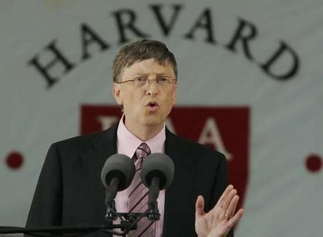 Bill Gates at Harvard (http://www.theage.com.au: Brian Synder)