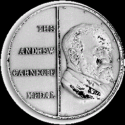 The Carnegie Medal (http://www.ala.org/ala/mgrps/divs/alsc/awardsgrants/bookmedia/carnegiemedal/carnegieabout/index.cfm)
