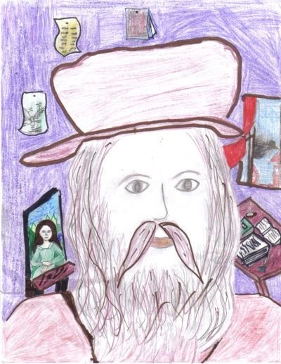 Portrait of Leonardo Da Vinci (I drew the picture)