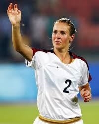 Heather Mitts on the pitch.