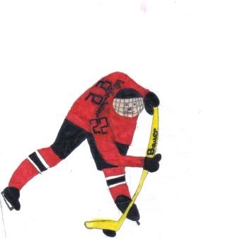 Hayley Wickenheiser playing Hockey (I drew it)